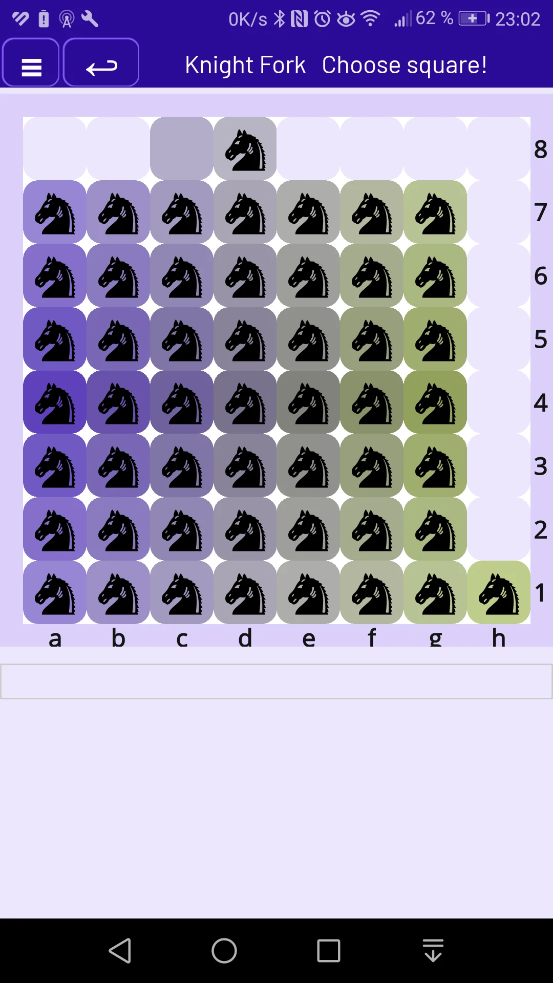 Chess Knight Fork screenshot